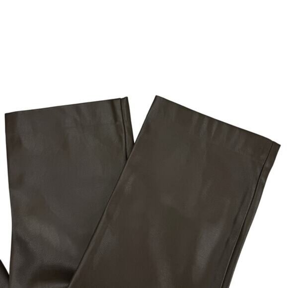 Oak+Fort Slim Fit Vegan Leather Pant In Turkish Coffee Size 0 - Picture 8 of 9